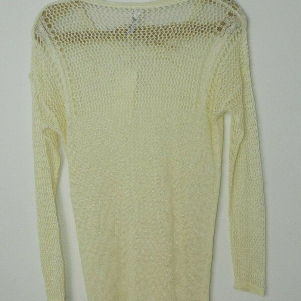 ‎Miilla Sweater Ivory Linen Knit Lightweight Large - Picture 3 of 10